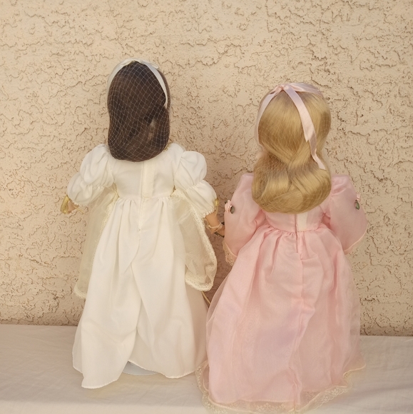 Porcelain Angel Doll The Heritage Collection PINK OR WHITE **CHOICE* - Picture 9 of 16